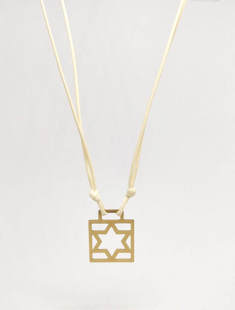 Star of David necklace  on a string of different colors