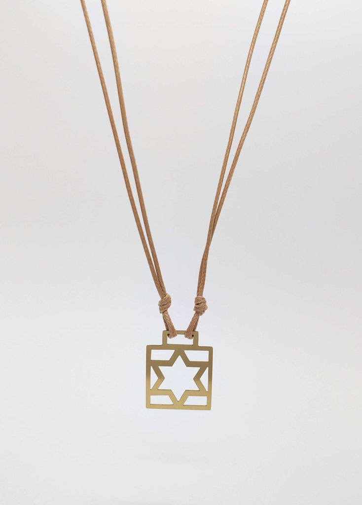 Star of David necklace  on a string of different colors