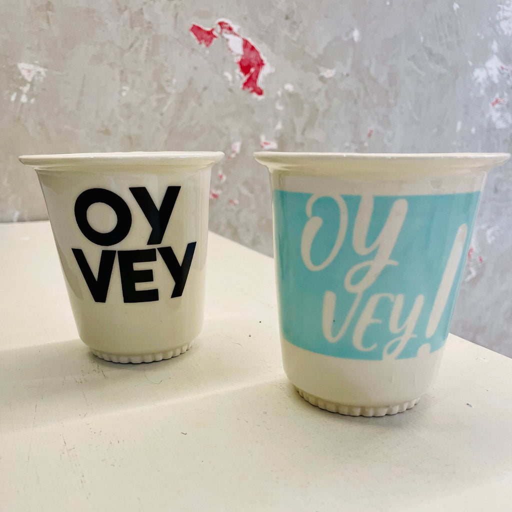 Oy Vey! collection, Coffee cups by Lubloy, (large size)