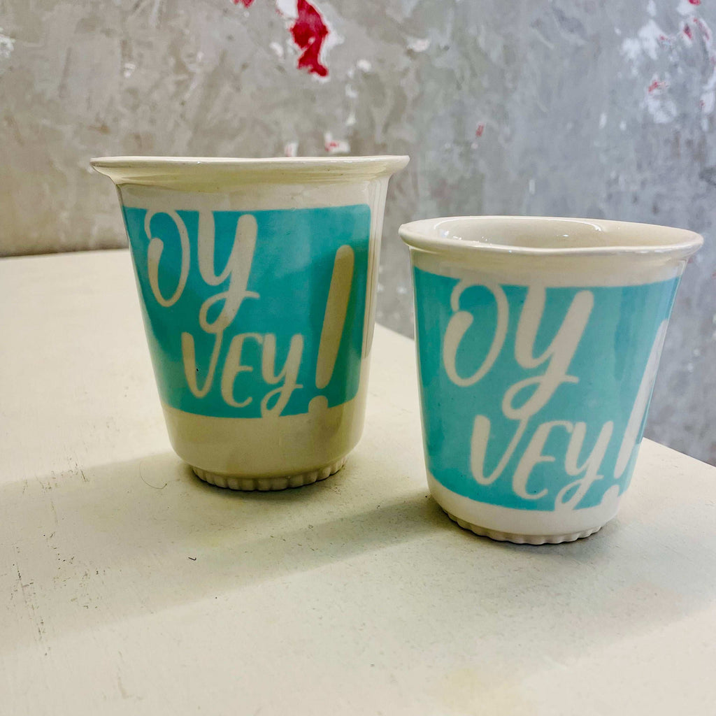 Oy Vey! collection, Coffee cups by Lubloy, (large size)