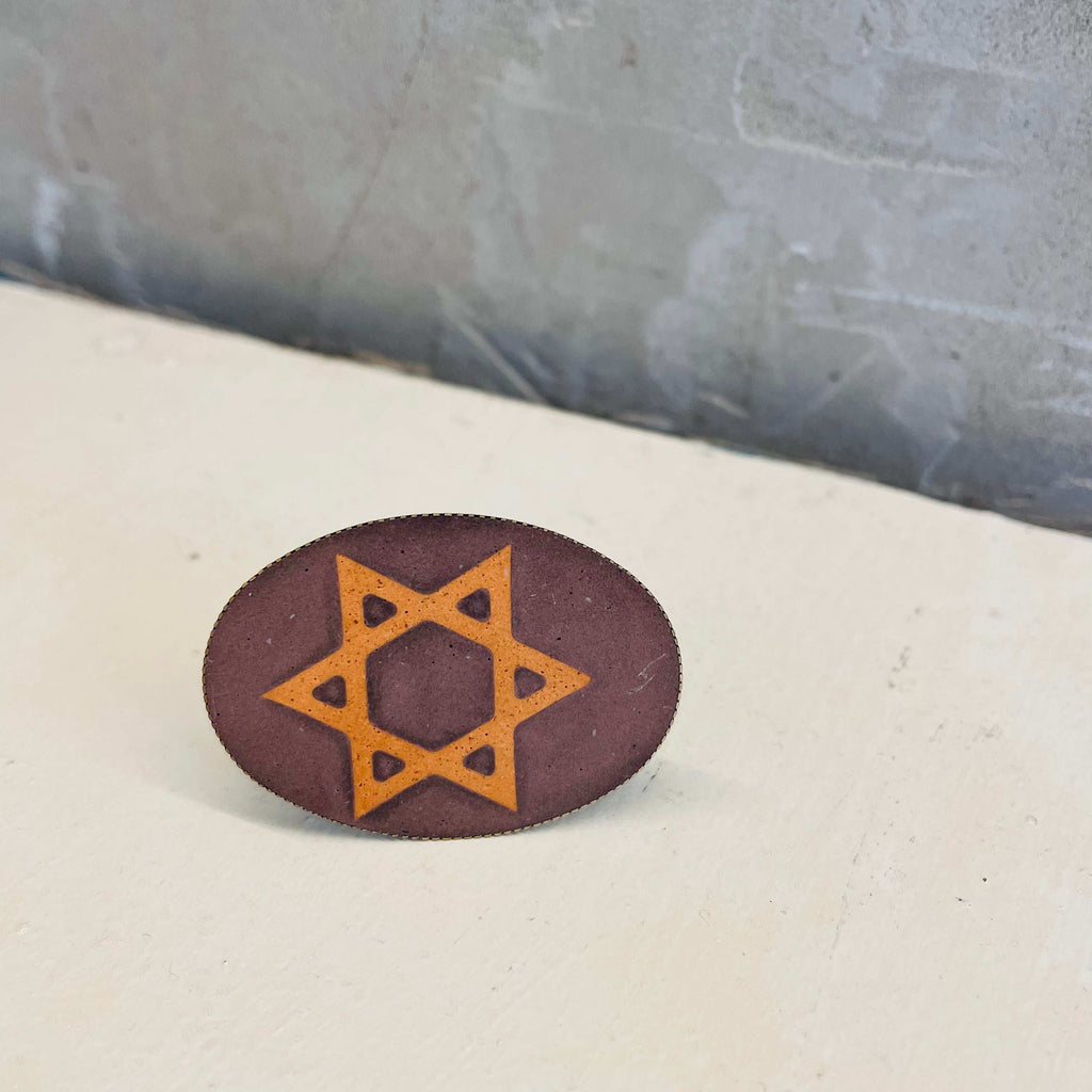 Concrete ring with Star of David by Stef.co