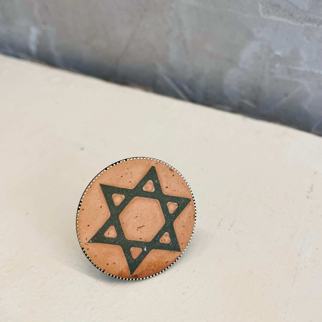 Concrete ring with Star of David by Stef.co