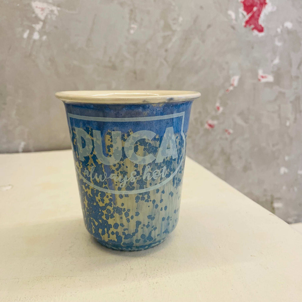 Puca coffee cup, Large size, Yiddish collection, Lubloy