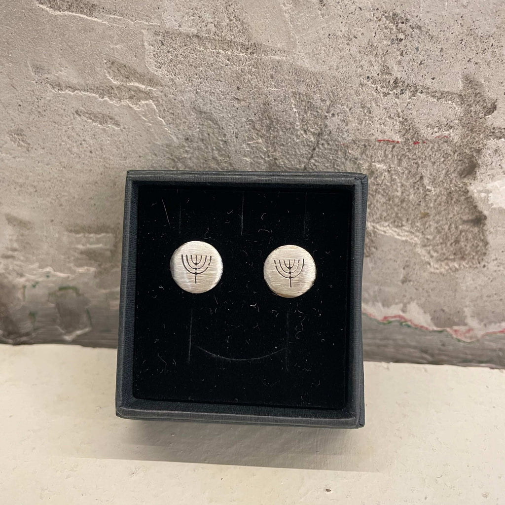 Takama silver earrings with different symbols