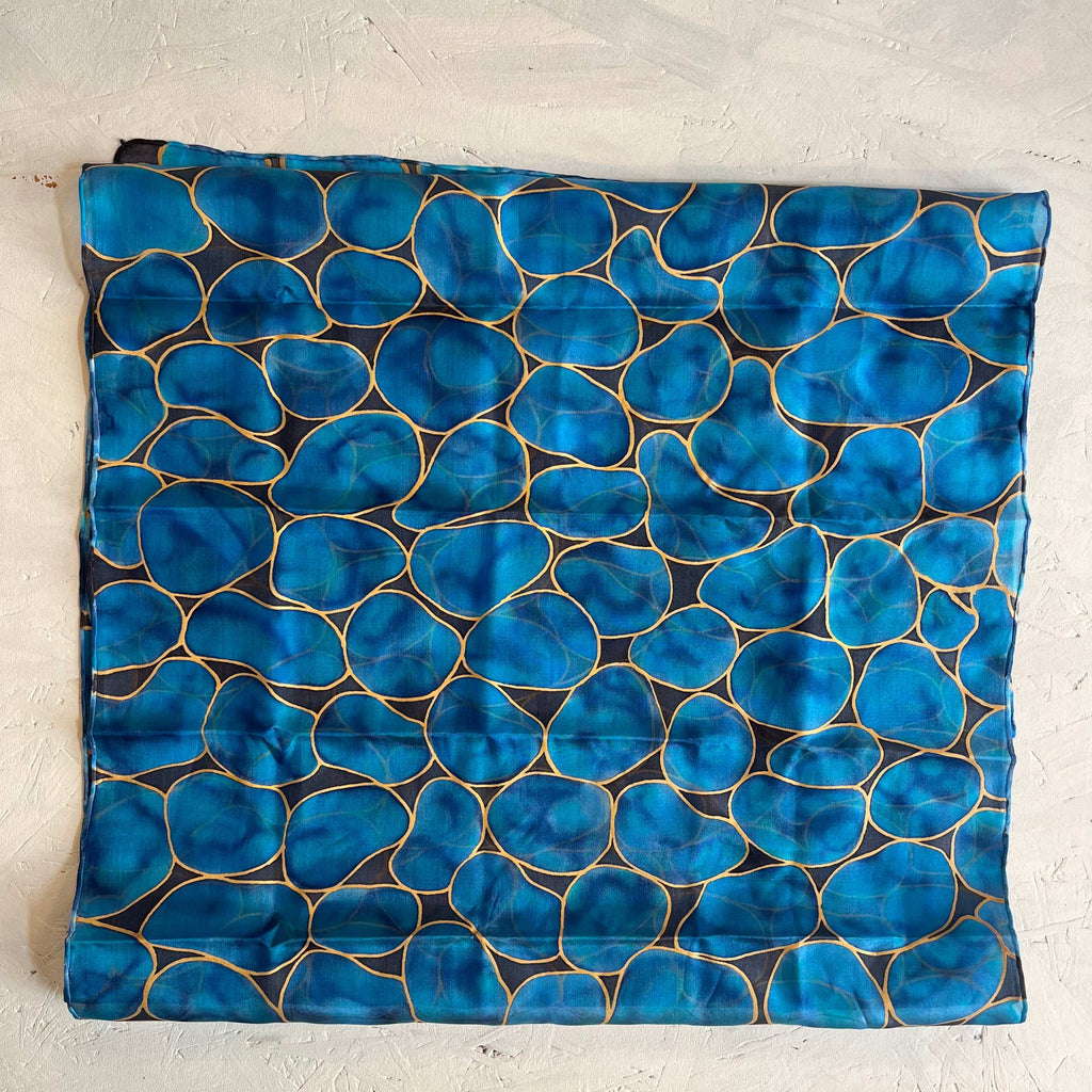 Silk Scarf "spotted" 55*55 cm