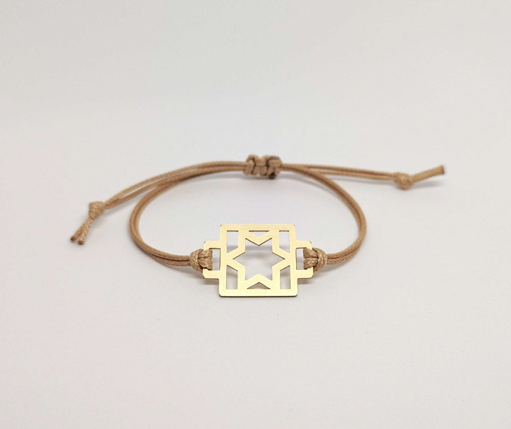 Star of David bracelet  on a string of different colors