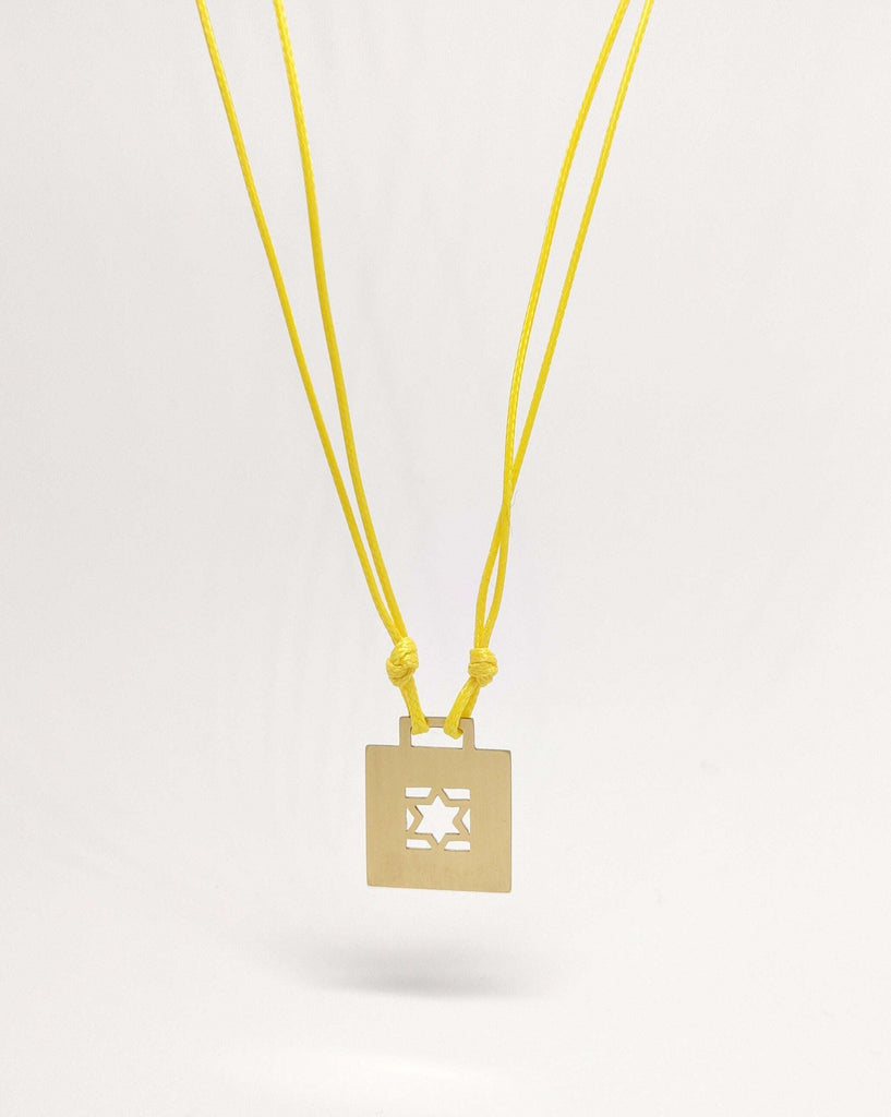 Star of David necklace  on a string of different colors