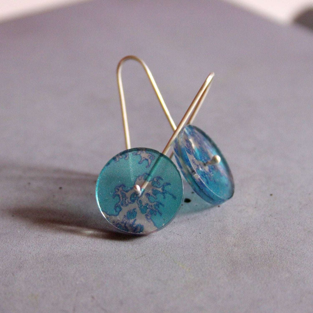 Sea style round Earrings by Vadjutka